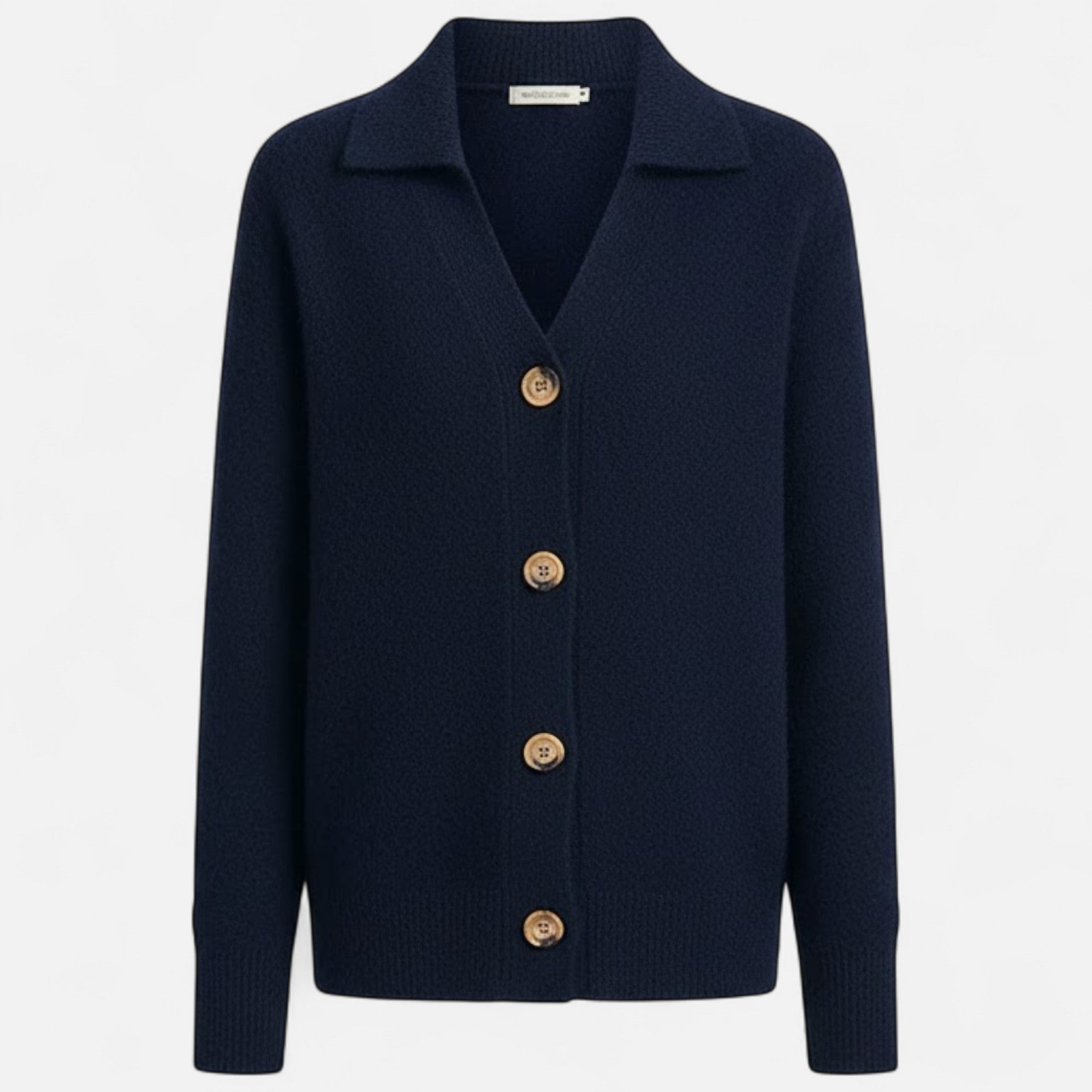 Kowalski | Krótki płaszcz damski z dzianiny z kołnierzem stojącym