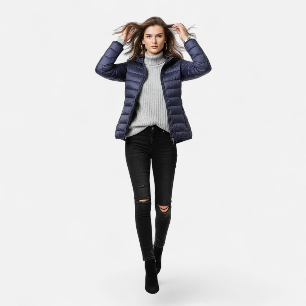 Valmonti | Damska Lekka Kurtka Puchowa Plus Size