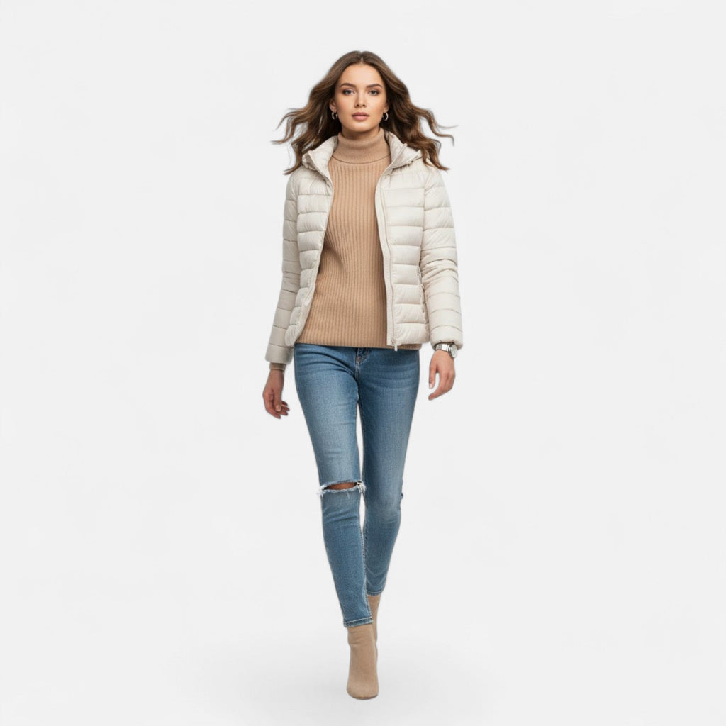 Valmonti | Damska Lekka Kurtka Puchowa Plus Size