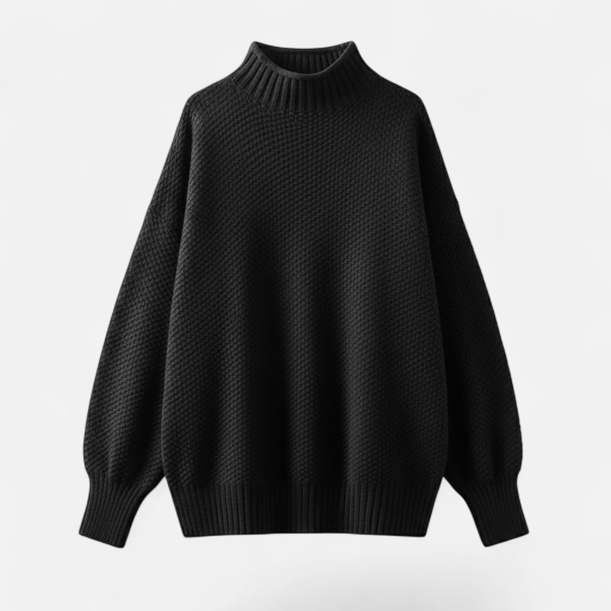 Kowalski | Sweter damski w dużych rozmiarach z wysokim kołnierzem – Luźny sweter