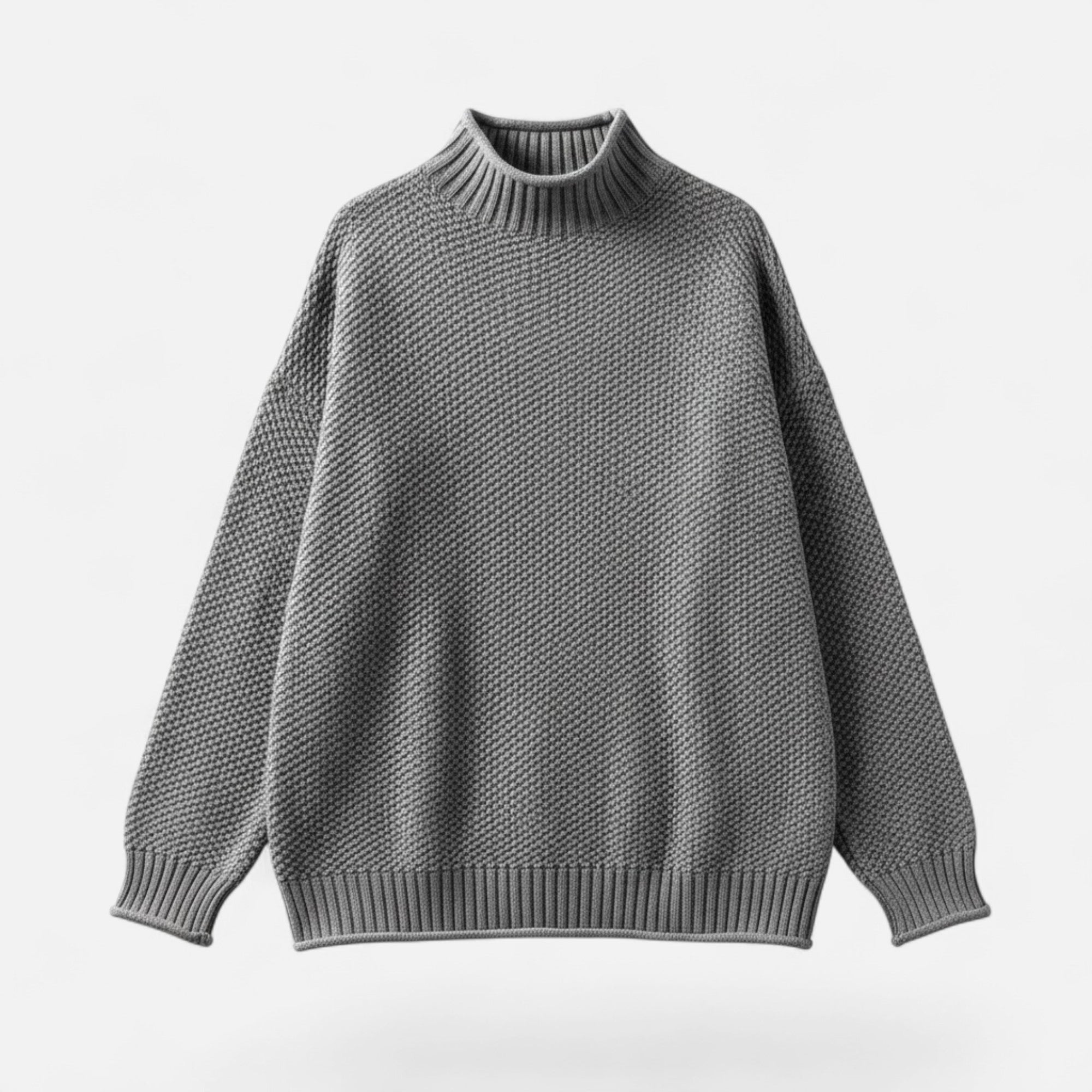 Kowalski | Sweter damski w dużych rozmiarach z wysokim kołnierzem – Luźny sweter