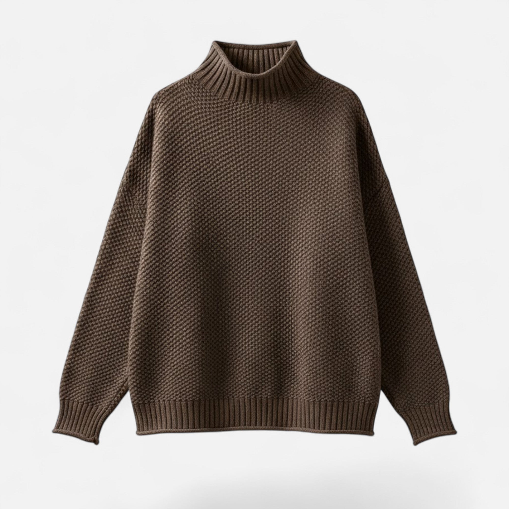 Kowalski | Sweter damski w dużych rozmiarach z wysokim kołnierzem – Luźny sweter