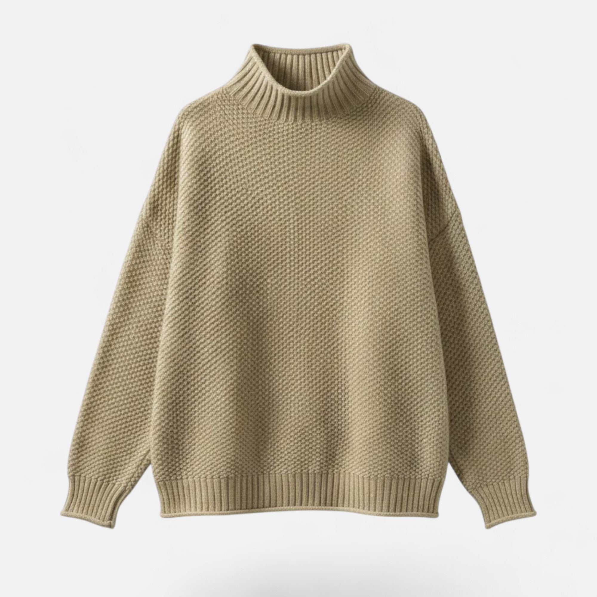 Kowalski | Sweter damski w dużych rozmiarach z wysokim kołnierzem – Luźny sweter