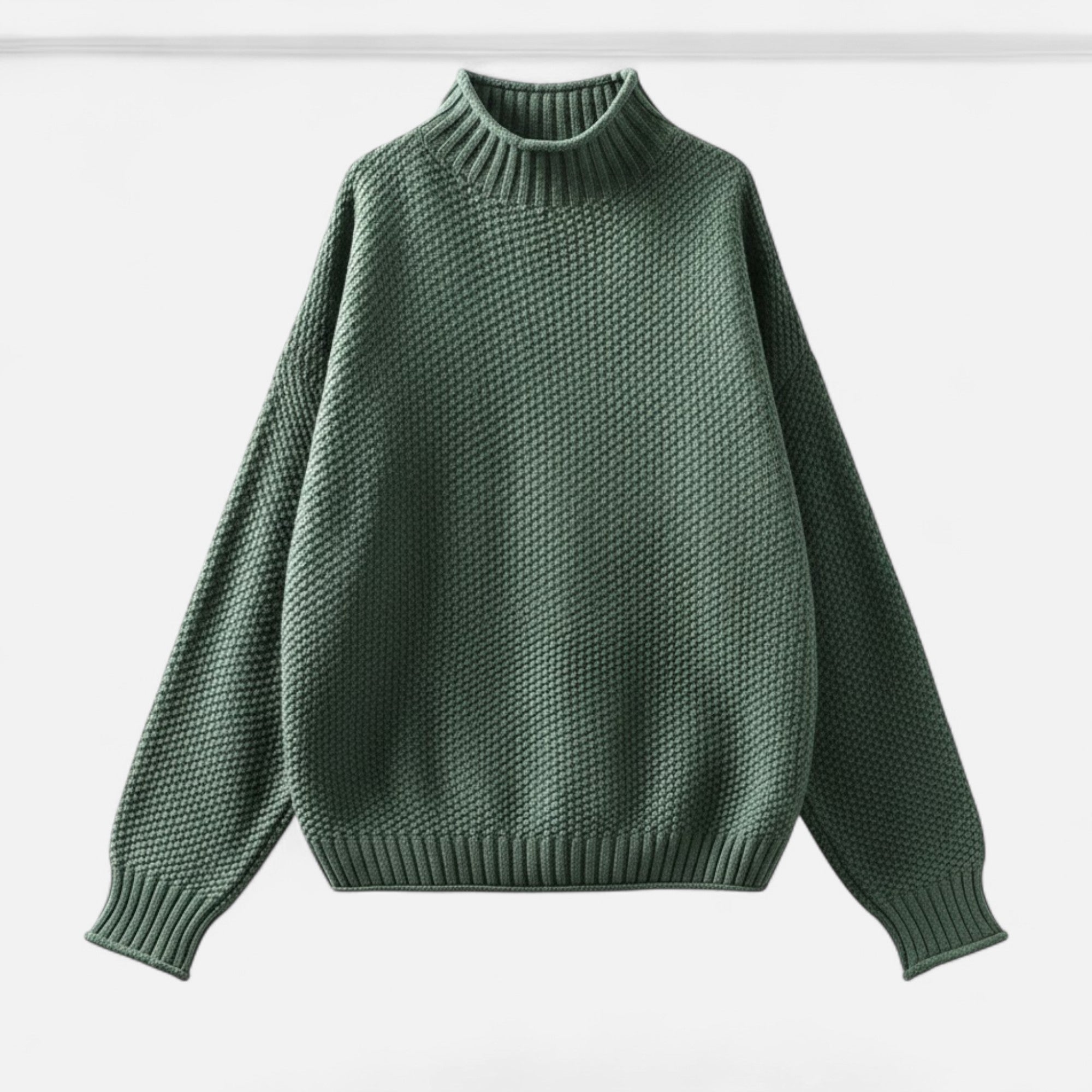 Kowalski | Sweter damski w dużych rozmiarach z wysokim kołnierzem – Luźny sweter