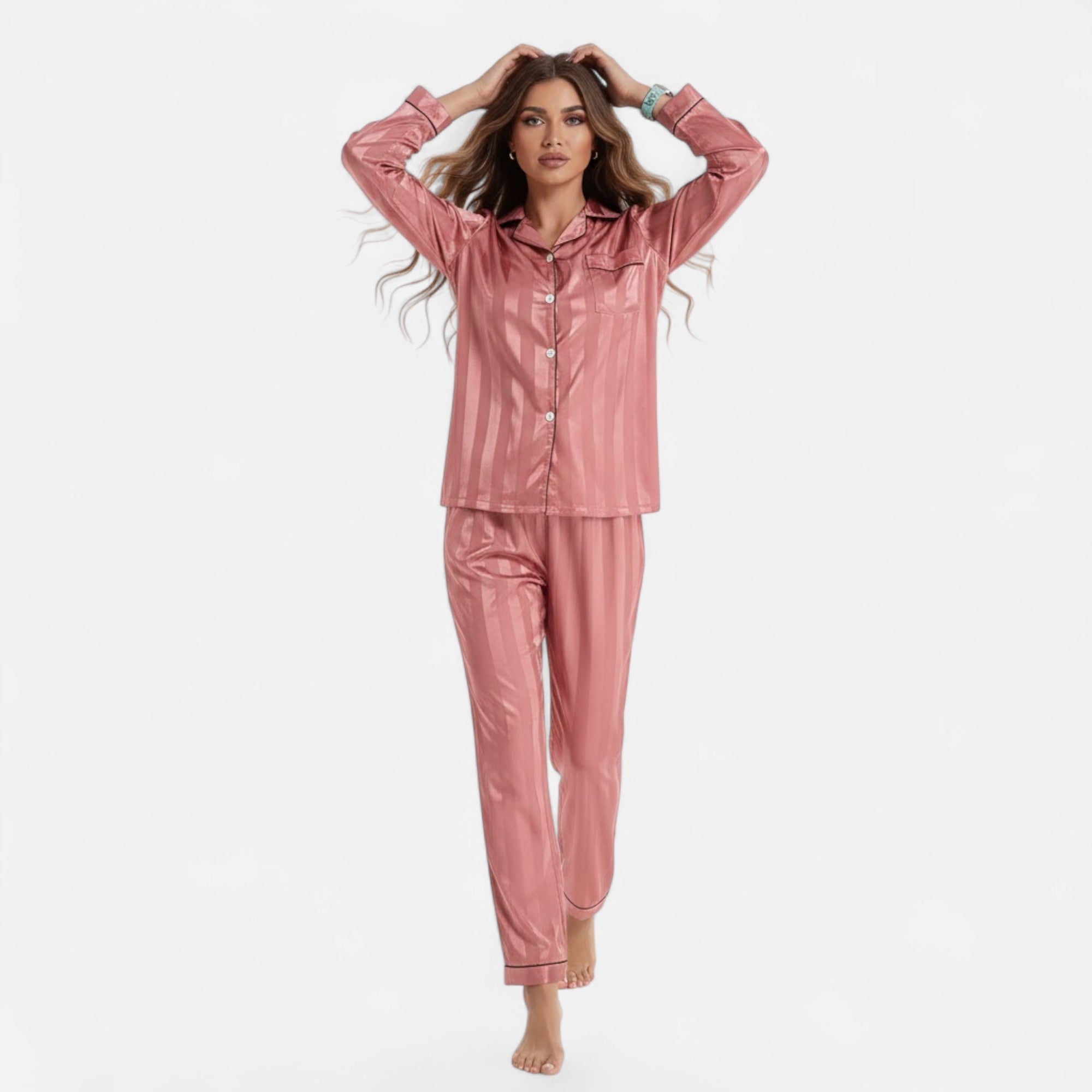 Valmonti | Zestaw długich rękawów z jedwabnym wykończeniem dla kobiet