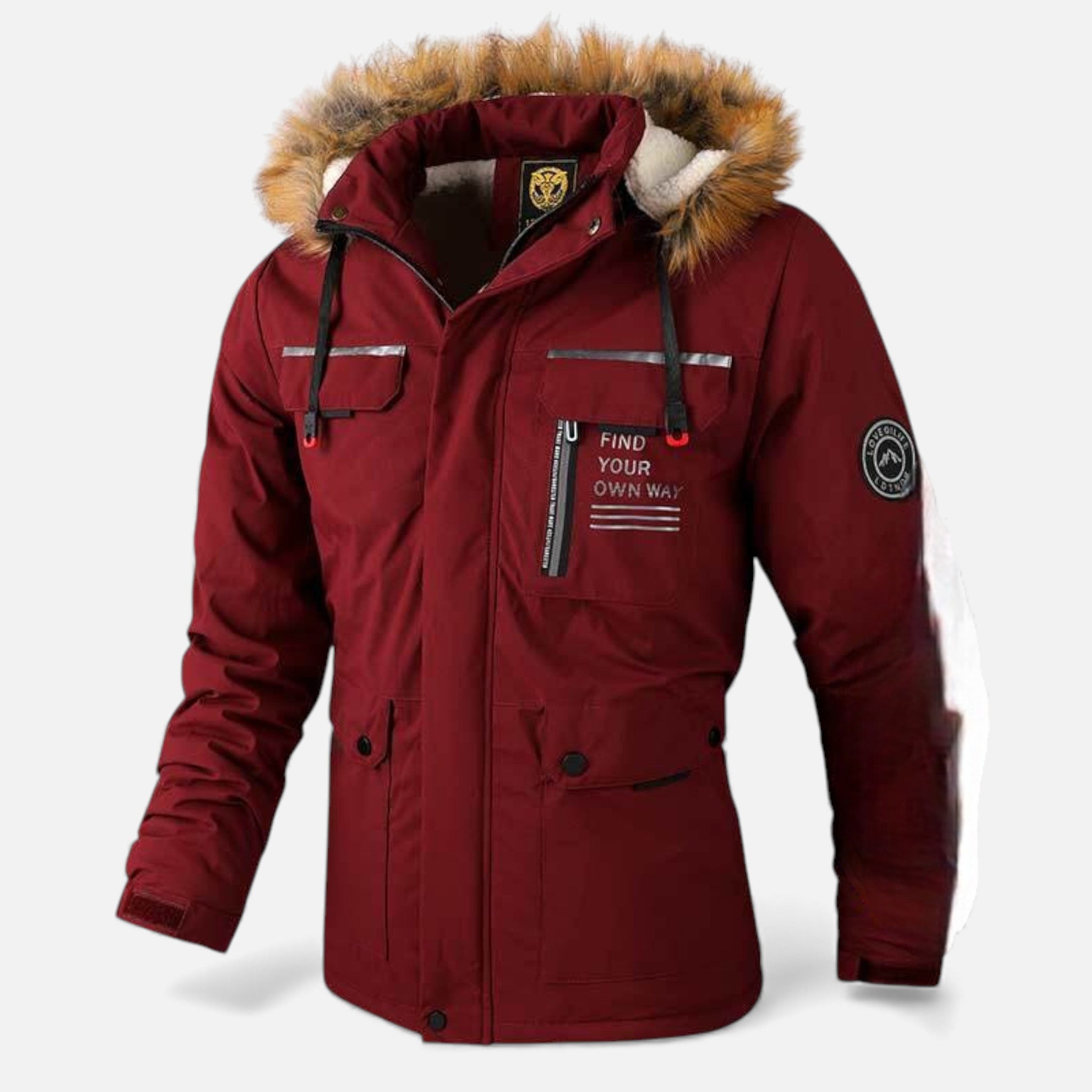 Kowalski | Męska Wiatroszczelna Parka – Klasyczna Izolowana Parka z Kapturem