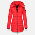 Valmonti | Damska kurtka puchowa o dopasowanym kroju, średniej długości